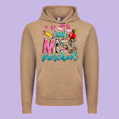 Little Miss Preschool Vintage Hoodie Designed By Nancycooperartshop