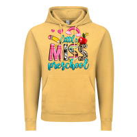 Vintage Mustard little miss preschool Vintage Hoodie - NancyCooperArtShop