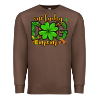Chestnut One lucky dog mom St. Patrick's Premium Sweatshirt - OliviaCreatesArt