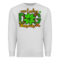 Dove Grey One lucky dog mom St. Patrick's Premium Sweatshirt - OliviaCreatesArt