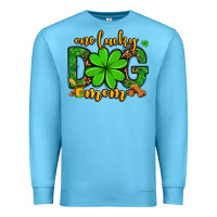 Ocean Blue One lucky dog mom St. Patrick's Premium Sweatshirt - OliviaCreatesArt