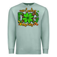 Seafoam One lucky dog mom St. Patrick's Premium Sweatshirt - OliviaCreatesArt