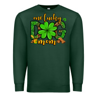 Sports Green One lucky dog mom St. Patrick's Premium Sweatshirt - OliviaCreatesArt