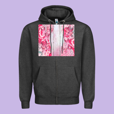 Custom Name Zipper Hoodie Designed By Cowgirlartshop