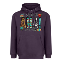 Plum i do it for the aha moments teacher Heavyweight Hoodie - OliviaCreatesArt