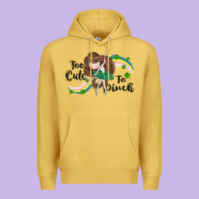 St. Patrick' Too Cute To Pinch Premium Hoodie Designed By Cowgirlartshop