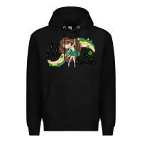 Black St. Patrick' Too cute to pinch Premium Hoodie - CowGirlArtShop
