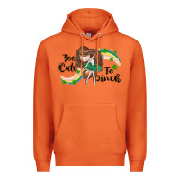 Carrot St. Patrick' Too cute to pinch Premium Hoodie - CowGirlArtShop