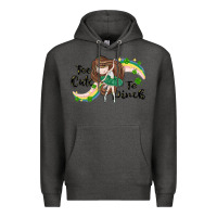 Charcoal Heather St. Patrick' Too cute to pinch Premium Hoodie - CowGirlArtShop