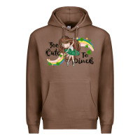 Chestnut St. Patrick' Too cute to pinch Premium Hoodie - CowGirlArtShop