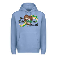 Colony Blue St. Patrick' Too cute to pinch Premium Hoodie - CowGirlArtShop