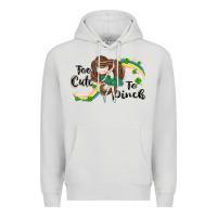 Dove Grey St. Patrick' Too cute to pinch Premium Hoodie - CowGirlArtShop
