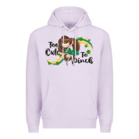Lilac St. Patrick' Too cute to pinch Premium Hoodie - CowGirlArtShop