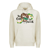 Oatmeal Heather St. Patrick' Too cute to pinch Premium Hoodie - CowGirlArtShop