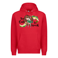 Red St. Patrick' Too cute to pinch Premium Hoodie - CowGirlArtShop