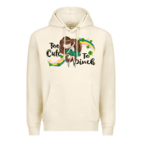 Tofu St. Patrick' Too cute to pinch Premium Hoodie - CowGirlArtShop
