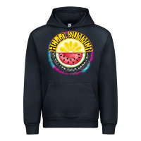 Navy Hello Summer Urban Hoodie - CowhideDigitalArt