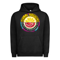 Pigment Black Hello Summer Urban Hoodie - CowhideDigitalArt