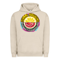 Pigment French Oak Hello Summer Urban Hoodie - CowhideDigitalArt