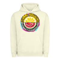 Pigment Pistachio Hello Summer Urban Hoodie - CowhideDigitalArt