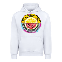 White Hello Summer Urban Hoodie - CowhideDigitalArt
