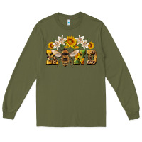 Army Green bee kind Long Sleeve Tee - Artiststas