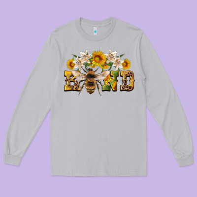 Bee Kind Long Sleeve Tee Designed By Artiststas