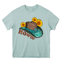 Arona howdy leopard tooled leather hat Heavy Core Tee - AdoDesignShop