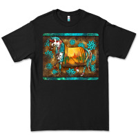 Black western horse sunset turquoise's gemstones mousepad Premium Tee - BarkalooDesign