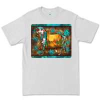 Dove Grey western horse sunset turquoise's gemstones mousepad Premium Tee - BarkalooDesign