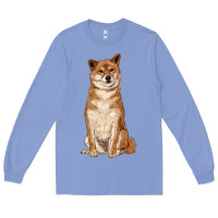 Colony Blue shiba inu Long Sleeve Tee - RanaPortraitStore