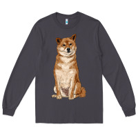 Smoke shiba inu Long Sleeve Tee - RanaPortraitStore