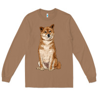 Toasted Coconut shiba inu Long Sleeve Tee - RanaPortraitStore
