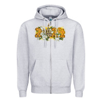 Heather Grey 2024 skeleton middle finger new year Zipper Hoodie - CowGirlArtShop