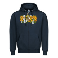 Navy 2024 skeleton middle finger new year Zipper Hoodie - CowGirlArtShop