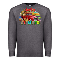 Charcoal Heather Cinco de mayo truck Premium Sweatshirt - FaDigitalArtStudio