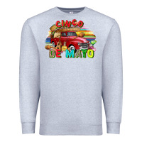 Heather Grey Cinco de mayo truck Premium Sweatshirt - FaDigitalArtStudio