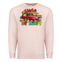 Pale Pink Cinco de mayo truck Premium Sweatshirt - FaDigitalArtStudio