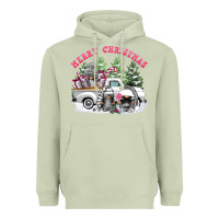 Matcha merry christmas gnomies Heavyweight Hoodie - FaDigitalArtStudio