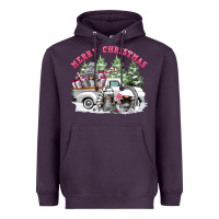Plum merry christmas gnomies Heavyweight Hoodie - FaDigitalArtStudio