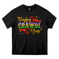 Black happy crawdi gras with crawfish Heavy Core Tee - Artiststas