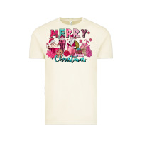 Pink Christmas Coffee Cups Vintage Tee | Teevron