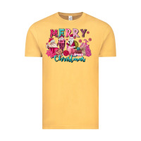 Vintage Mustard pink christmas coffee cups Vintage Tee - MaliasSmallBusiness