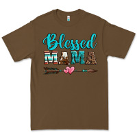 Cacao blessed mama serape cowhide turquoise Premium Tee - Jasminsmagicworld