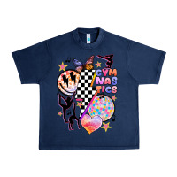 Navy retro gymnastics Urban Heavy Tee - JahusDesignShop