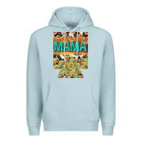 Blue Mist Western Mama can cooler Mother's Day Premium Hoodie - HowdyJamesFarm