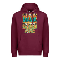 Burgundy Western Mama can cooler Mother's Day Premium Hoodie - HowdyJamesFarm