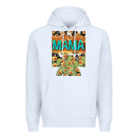 White Western Mama can cooler Mother's Day Premium Hoodie - HowdyJamesFarm