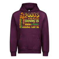 Mauve Wine Autumn Is God's way Of Showing Us How Beautiful Ch Urban Hoodie - CowhideDigitalArt