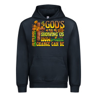 Navy Autumn Is God's way Of Showing Us How Beautiful Ch Urban Hoodie - CowhideDigitalArt